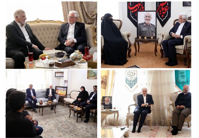 عارف در منزل شهدای جنگ 12 روزه: راهبرد ایران هراسی دشمنان کاملا خنثی شده است