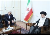 دیدار وزیر میراث فرهنگی با آیت‌الله حسینی بوشهری+ تصاویر