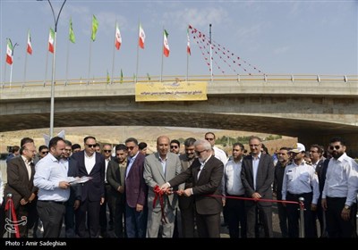 آیین افتتاح تقاطع سپهر-مهدی آباد -شهربازی سوستان جنت و باغ ایرانی