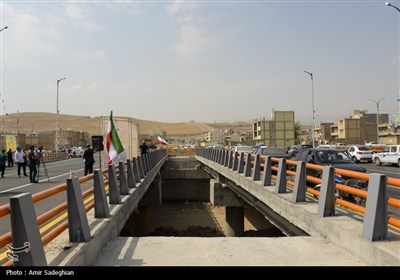 آیین افتتاح تقاطع سپهر-مهدی آباد -شهربازی سوستان جنت و باغ ایرانی