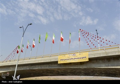 آیین افتتاح تقاطع سپهر-مهدی آباد -شهربازی سوستان جنت و باغ ایرانی