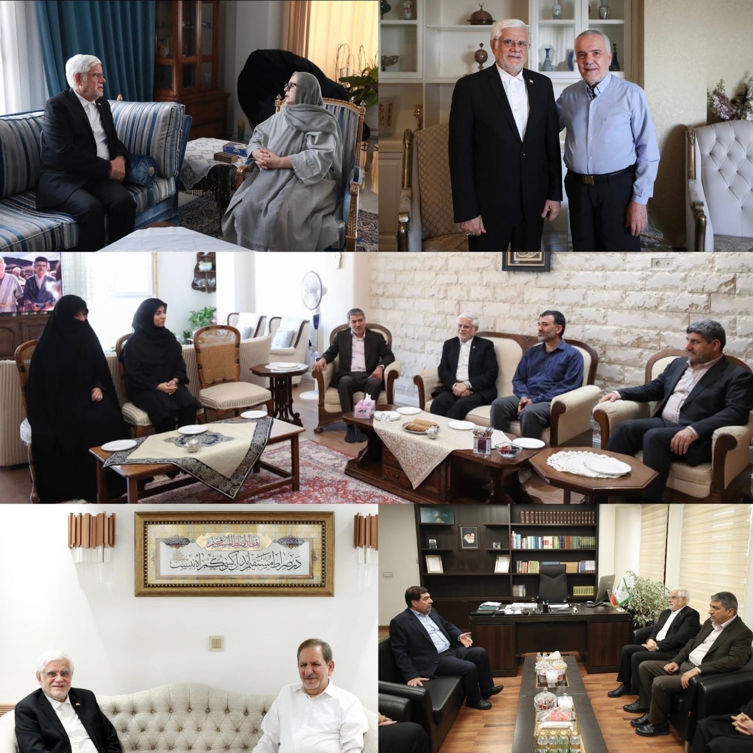 عارف به دیدار معاونین اول دولت‌های سابق رفت 2