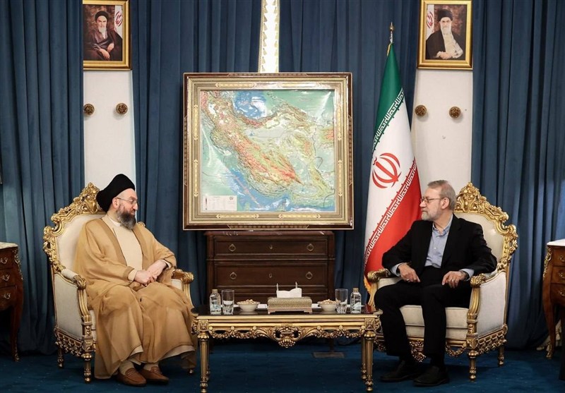 دیدار سید عمار حکیم با لاریجانی