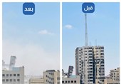 دومین برج مسکونی غزه هدف حملات صهیونیستها قرار گرفت
