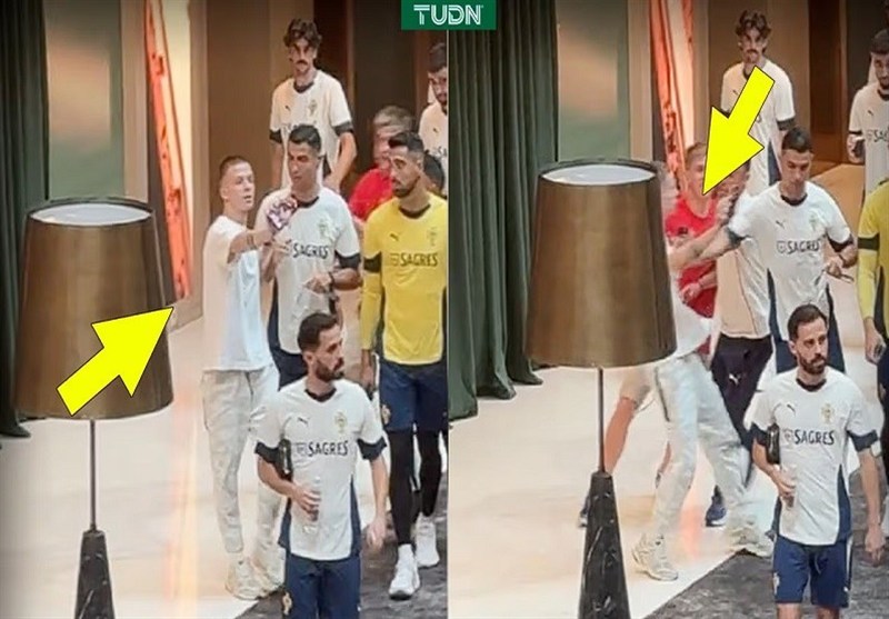 واکنش تند رونالدو به تلاش یک هوادار برای گرفتن عکس + فیلم