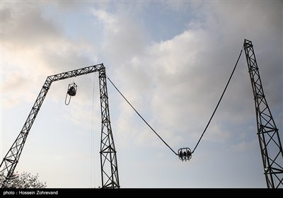 بانجی معکوس (جی‌مکس) در مجموعه توریستی نمک‌آبرود مازندران 