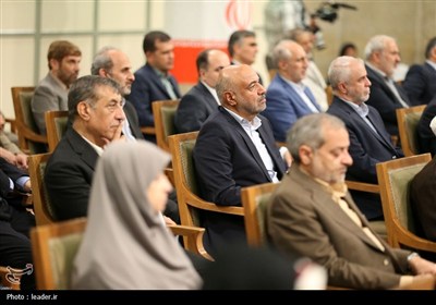 دیدار رئیس‌جمهور و اعضای هیئت دولت با مقام معظم رهبری
