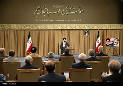 دیدار رئیس جمهور و اعضای هیئت دولت با مقام معظم رهبری- عکس خ ...