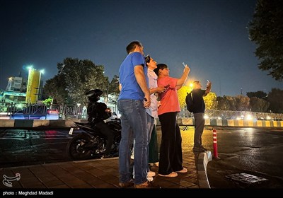 ماه‌گرفتگی در آسمان تهران