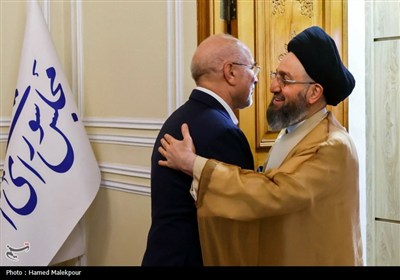 دیدار سیدعمار حکیم با رئیس مجلس