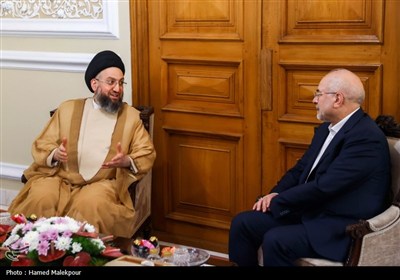 دیدار سیدعمار حکیم با رئیس مجلس