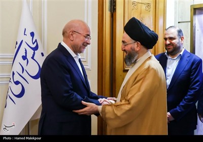 دیدار سیدعمار حکیم با رئیس مجلس
