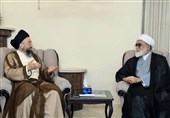 عمار الحکیم یلتقی سادن العتبة الرضویة فی طهران