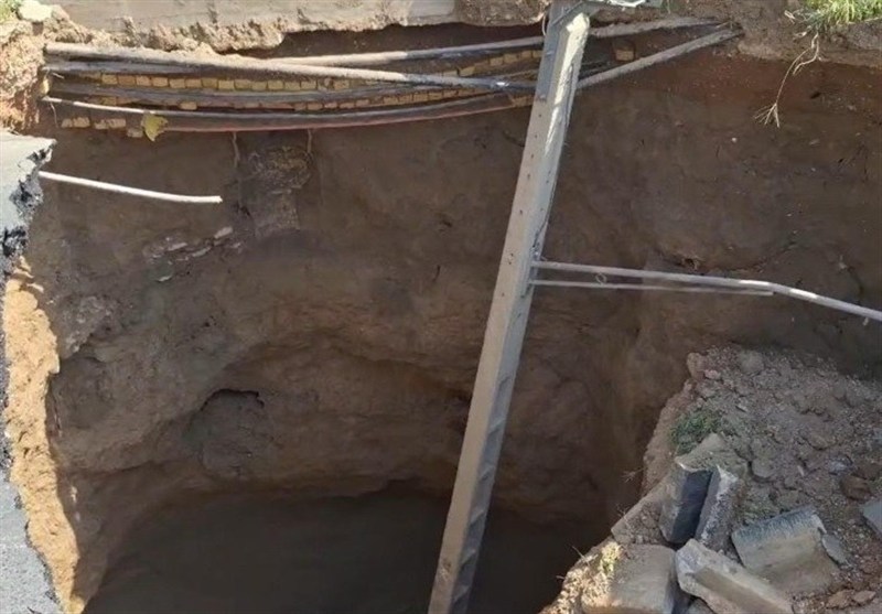 فرونشست در هشت‌بهشت اصفهان؛ فروچاله 15 متری تهدیدی برای زیرساخت‌ها