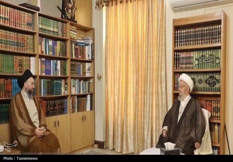 دیدار و گفت‌وگوی سید عمار حکیم با آیت‌الله مکارم شیرازی