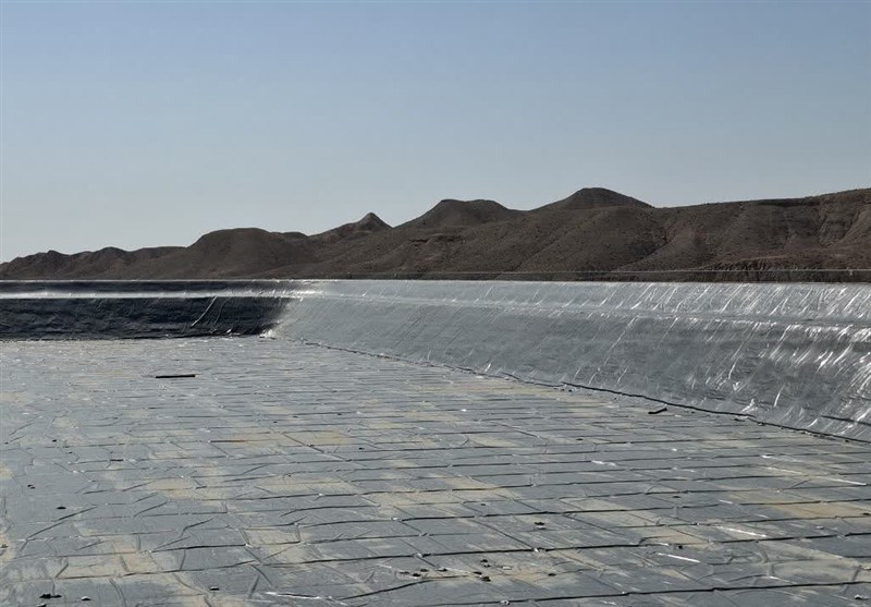 بزرگ‌ترین استخر ذخیره آب شرق کشور در فردوس افتتاح شد + تصویر