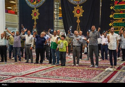 مراسم جشن شب میلاد پیامبر اعظم(ص) و امام جعفر صادق(ع) در حرم شاهچراغ
