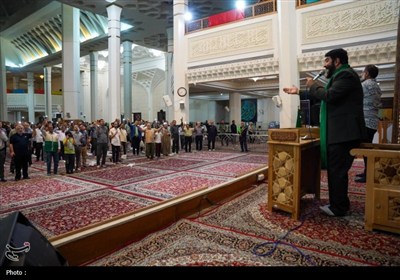 مراسم جشن شب میلاد پیامبر اعظم(ص) و امام جعفر صادق(ع) در حرم شاهچراغ