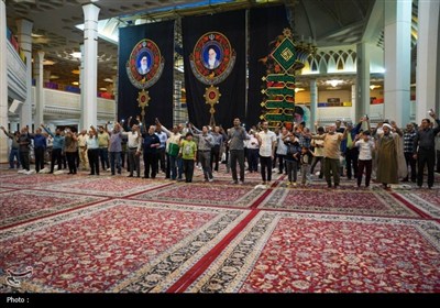 مراسم جشن شب میلاد پیامبر اعظم(ص) و امام جعفر صادق(ع) در حرم شاهچراغ
