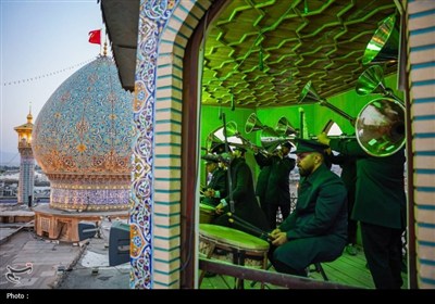 مراسم جشن شب میلاد پیامبر اعظم(ص) و امام جعفر صادق(ع) در حرم شاهچراغ