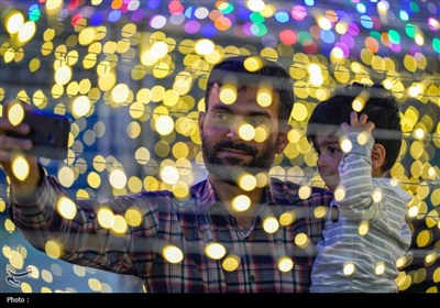 مراسم جشن شب میلاد پیامبر اعظم(ص) و امام جعفر صادق(ع) در حرم شاهچراغ