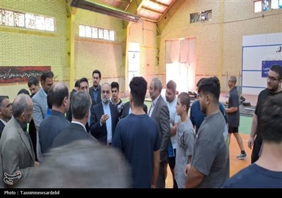 دادستان اردبیل در اردوی تیم ملی وزنه برداری نوجوانان- عکس صف ...