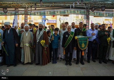 تشرف کاروان پیاده شهرستان فیروزآباد به حرم مطهر شاهچراغ (ع)