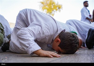 تشرف کاروان پیاده شهرستان فیروزآباد به حرم مطهر شاهچراغ (ع)