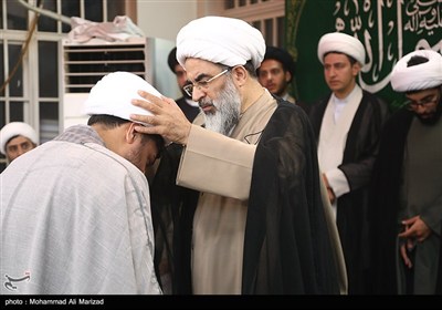 جشن و عمامه گذاری طلاب در روز میلاد پیامبر اکرم(ص) و امام جعفر صادق(ع) - قم