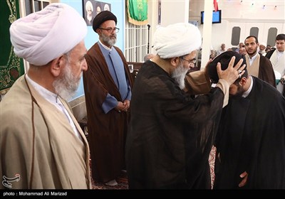 جشن و عمامه گذاری طلاب در روز میلاد پیامبر اکرم(ص) و امام جعفر صادق(ع) - قم