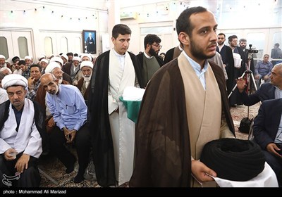 جشن و عمامه گذاری طلاب در روز میلاد پیامبر اکرم(ص) و امام جعفر صادق(ع) - قم