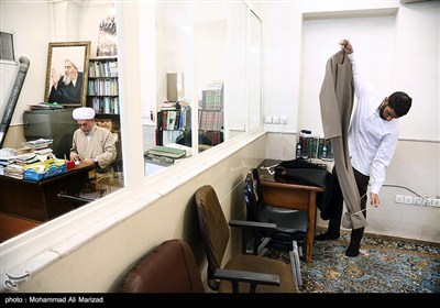 جشن و عمامه گذاری طلاب در روز میلاد پیامبر اکرم(ص) و امام جعفر صادق(ع) - قم