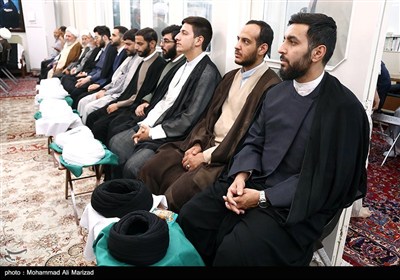 جشن و عمامه گذاری طلاب در روز میلاد پیامبر اکرم(ص) و امام جعفر صادق(ع) - قم