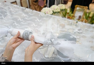 عقد ازدواج 20 زوج جوان در حرم مطهر شاهچراغ (ع)