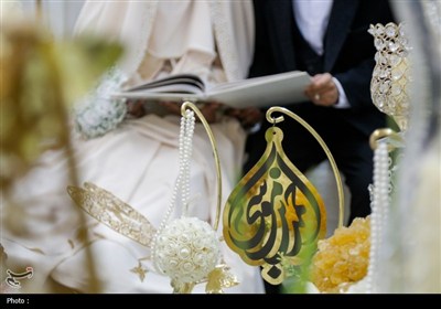 عقد ازدواج 20 زوج جوان در حرم مطهر شاهچراغ (ع)