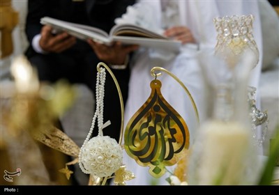 عقد ازدواج 20 زوج جوان در حرم مطهر شاهچراغ (ع)