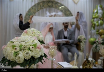 عقد ازدواج 20 زوج جوان در حرم مطهر شاهچراغ (ع)
