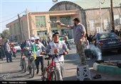 اعزام کاروان دوچرخه‌سواری فدائیان ولایت بهاباد به مشهد مقدس