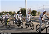 اعزام کاروان دوچرخه‌سواری فدائیان ولایت بهاباد به مشهد مقدس
