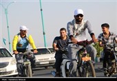 اعزام کاروان دوچرخه‌سواری فدائیان ولایت بهاباد به مشهد مقدس