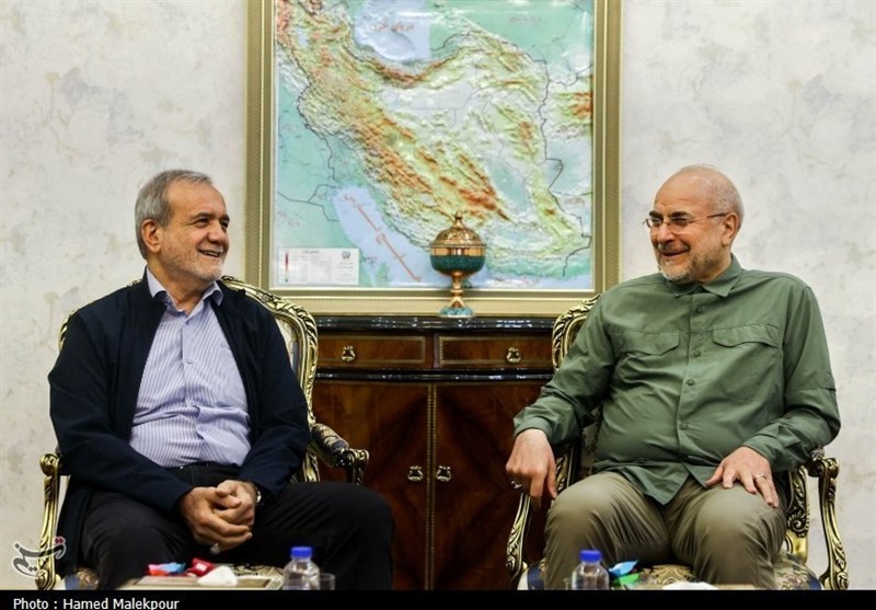 نامه پزشکیان به قالیباف درباره اصلاح بودجه 1405