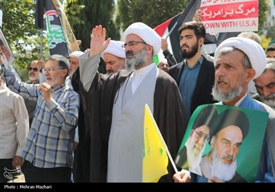 اهپیمایی امت رسول الله(ص) در سمنان برای حمایت از جبهه مقاومت ...
