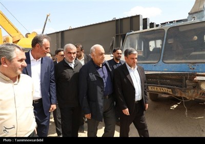بازدید مسؤولان از روند اجرایی پروژه راه آهن اردبیل - میانه-  ...