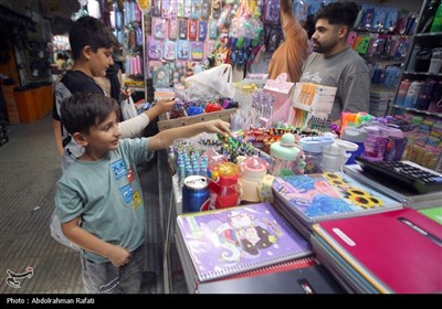 بازار فروش لوازم التحریر در آستانه سال تحصیلی