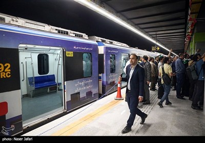 تست گرم خط 7 متروی تهران