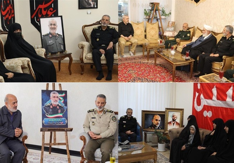 دیدار سرلشکر موسوی با خانواده فرماندهان شهید جنگ تحمیلی ۱۲ روزه