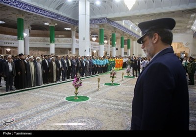 آیین خطبه‌خوانی باشکوه خادمان حرم حضرت معصومه(س)
