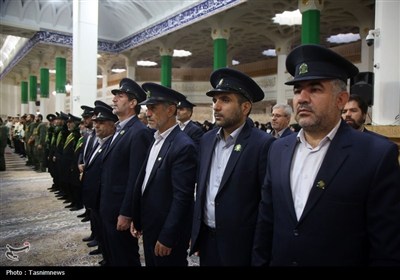 آیین خطبه‌خوانی باشکوه خادمان حرم حضرت معصومه(س)