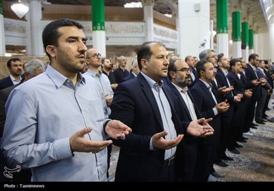 آیین خطبه‌خوانی باشکوه خادمان حرم حضرت معصومه(س)