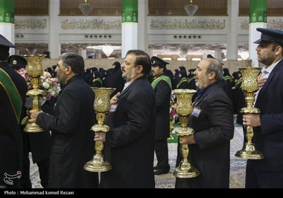 آیین خطبه خوانی خادمان حرم حضرت فاطمه معصومه(س)